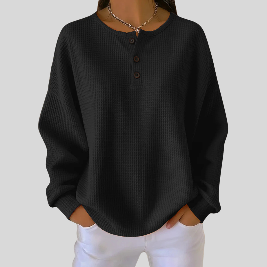 Felpa Henley Corallo
