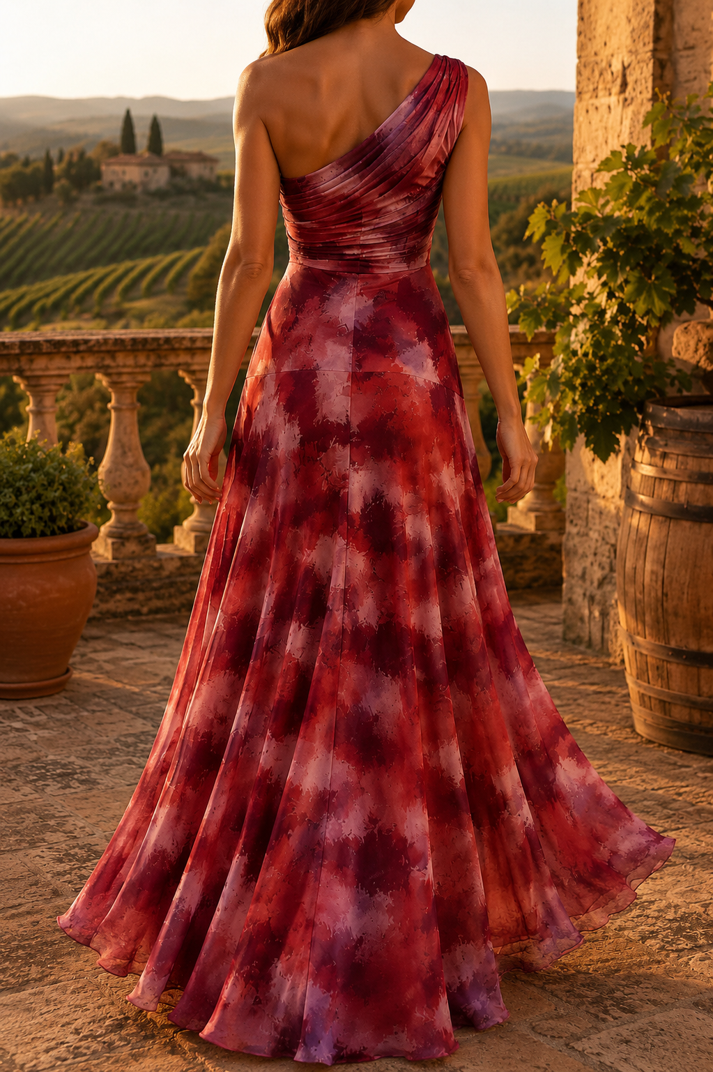 Abito Drappeggiato Chianti