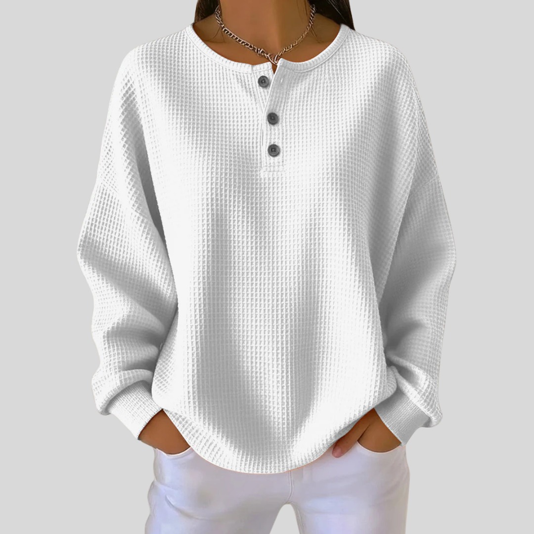 Felpa Henley Corallo