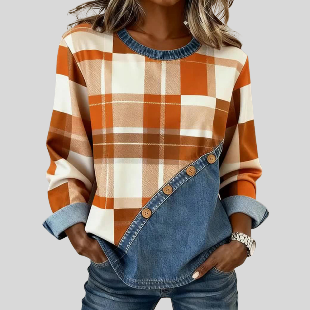Felpa Patchwork Ambra