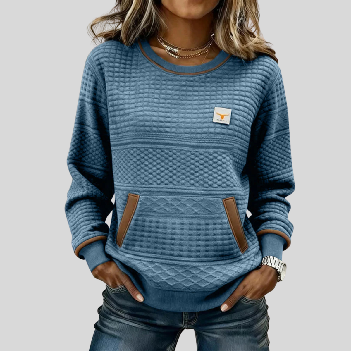 Felpa Girocollo Antracite