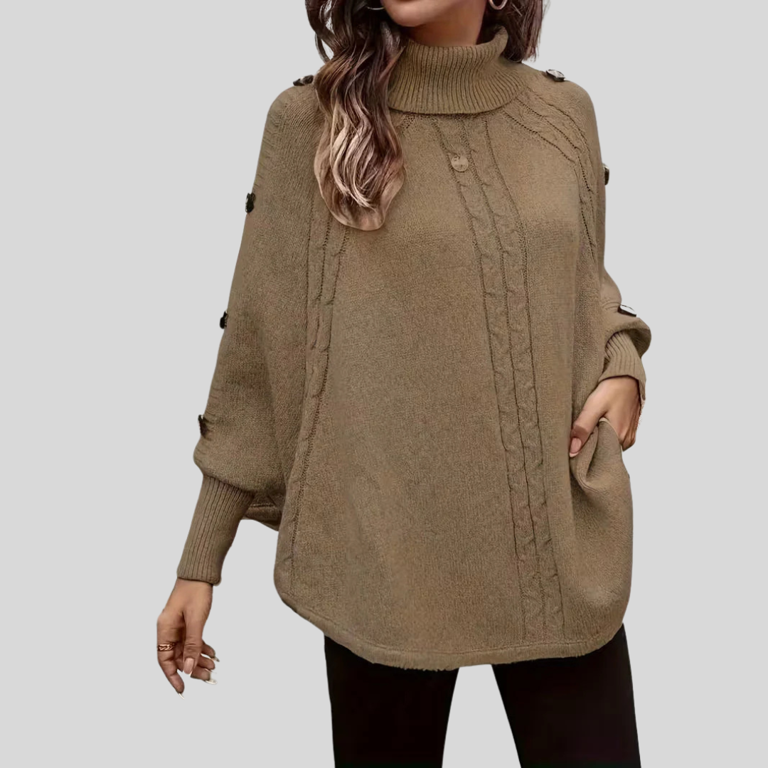 Maglione Trecciato Albicocca