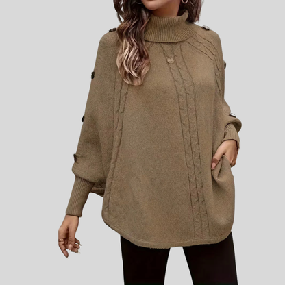 Maglione Trecciato Albicocca