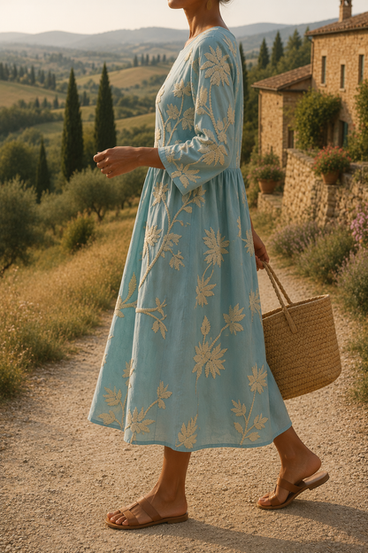 Abito midi floreale casual