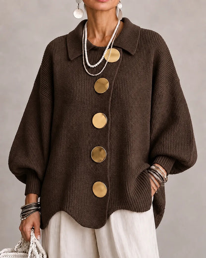 Cardigan Bottonato Oceano