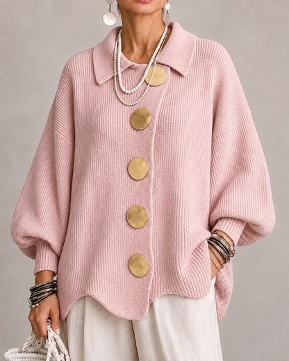 Cardigan Bottonato Oceano