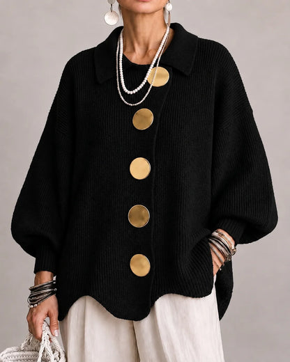 Cardigan Bottonato Oceano