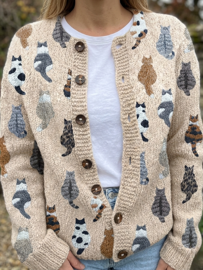 Cardigan Fantasia Gatto