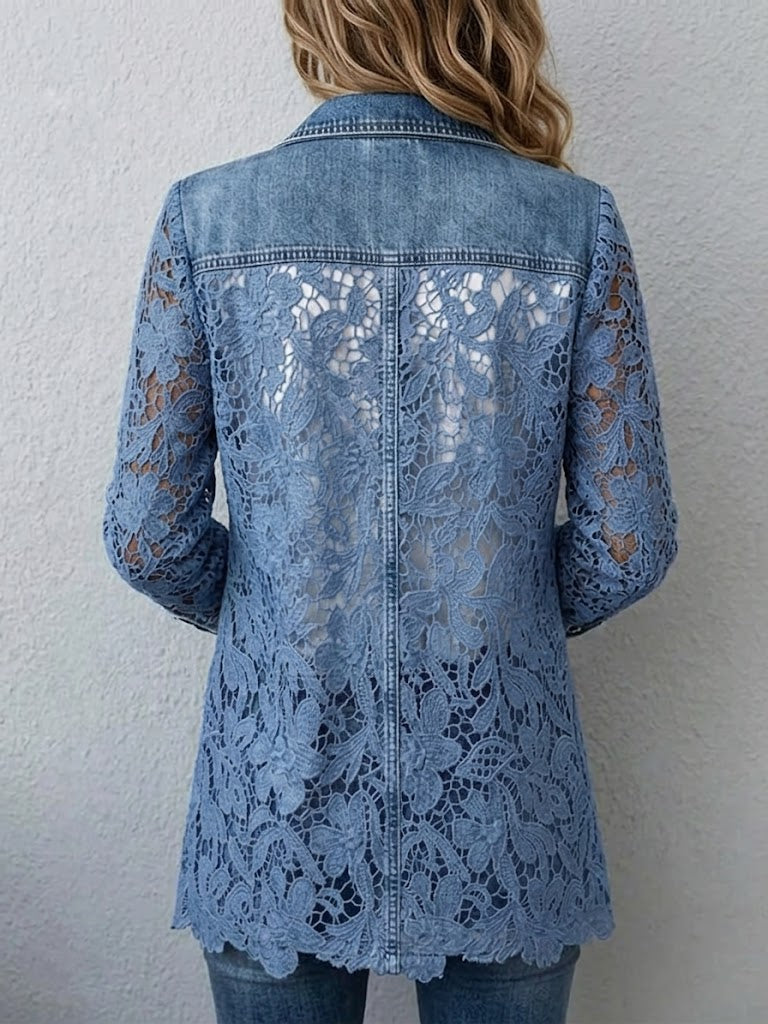 Giacca Merlettata Indigo